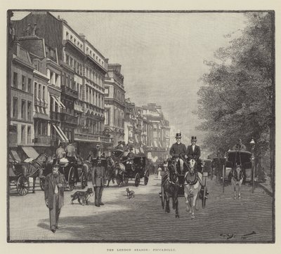 The London Season, Piccadilly by George L. Seymour